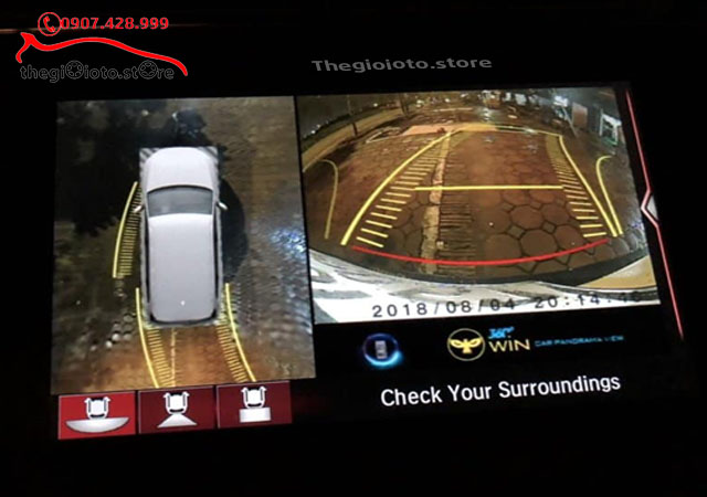 Lắp camera 360 độ xe ô tô