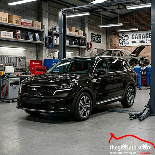 Lắp Giá Nóc Vuông Cho Xe Sorento