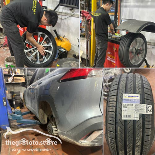 Thay lốp michelin cho xe Cross