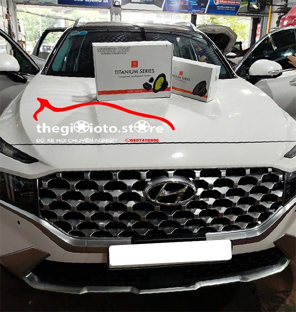 ĐỘ LOA GROUND ZERO VÀ DSP CHO SANTAFE 2022