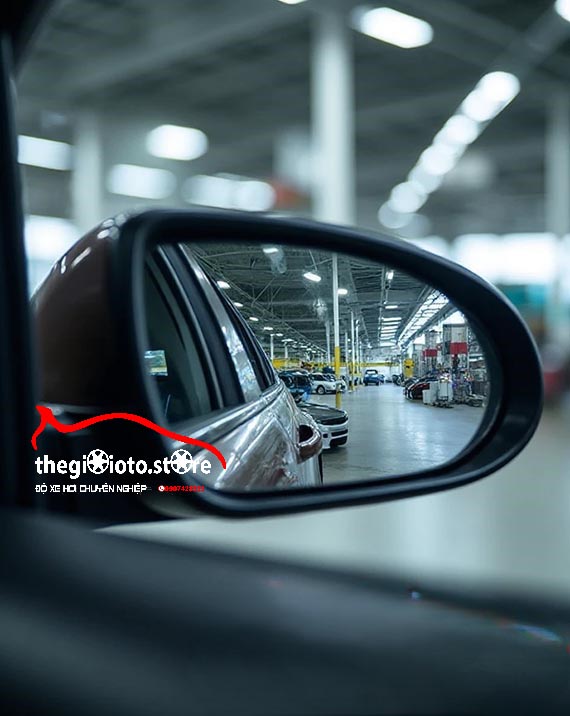 Độ gương cảnh báo điểm mù cho xe Huyndai